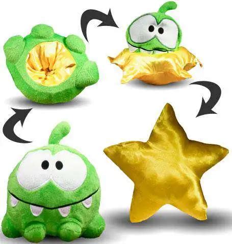 Cut the Rope Reversible Om Nom 6 Plush Star Round 5 - ToyWiz