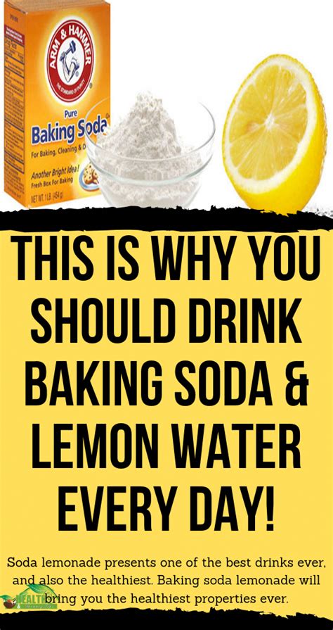 THIS IS WHY YOU SHOULD DRINK BAKING SODA & LEMON WATER EVERY DAY! in ...