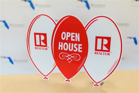 OPEN HOUSE BALLOON SIGN W/ REALTOR LOGO