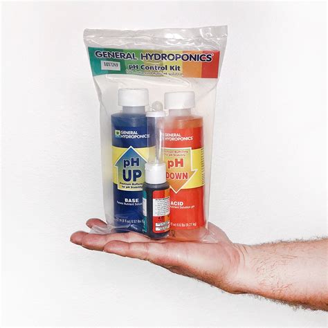 General Hydroponics pH Control Kit Adjust for 8oz pH Up and Down GH Includes 5 Pipettes and ...