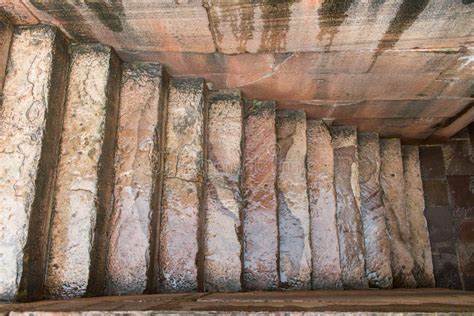 Top-view of Ancient Stairway of Badami Caves and Temples,India Stock Photo - Image of medieval ...