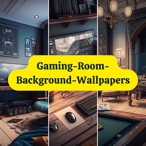 Gaming Room Background Wall Art Wallpaper Desktop Wallpaper, Phone ...