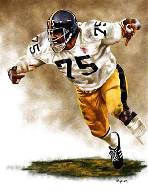 Joe Greene Limited Edition Giclee by James Byrne Pittsburgh Steelers ...