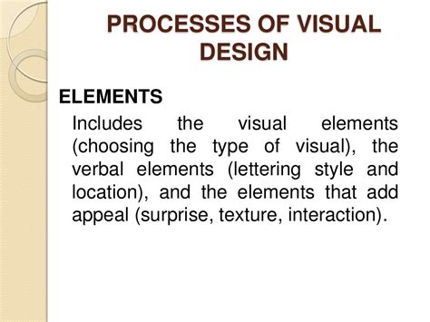 Visual principles