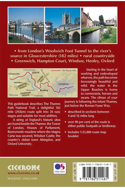 Thames Path National Trail walking book includes OS… | Cicerone Press