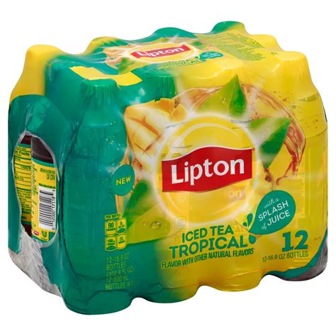 Lipton Iced Tea Tropical Splash 16.9 oz Bottles - Shop Tea at H-E-B