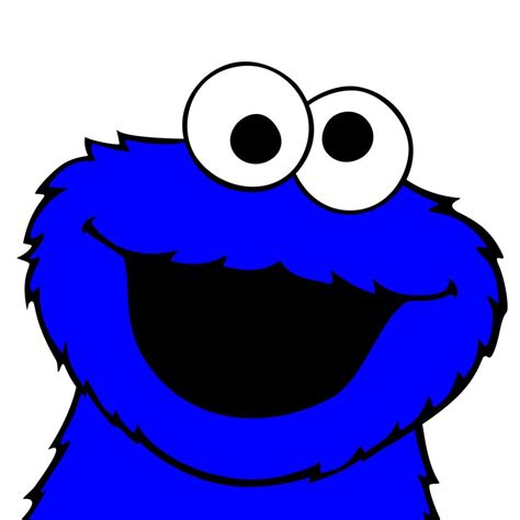 Blue Cookie Monster cartoon Sesame Street free image download