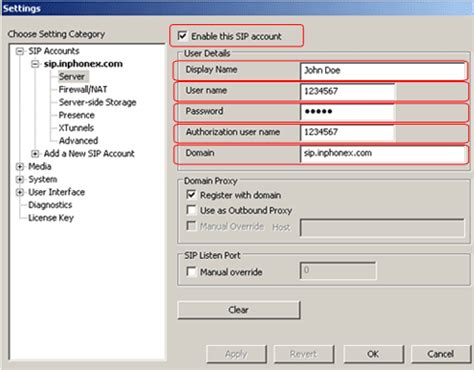 EyeBeam Video Softphone Setup Guide - InPhonex