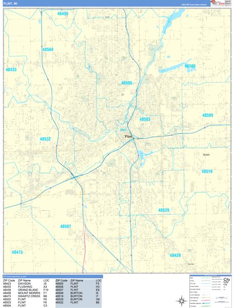 Maps of Flint Michigan - marketmaps.com