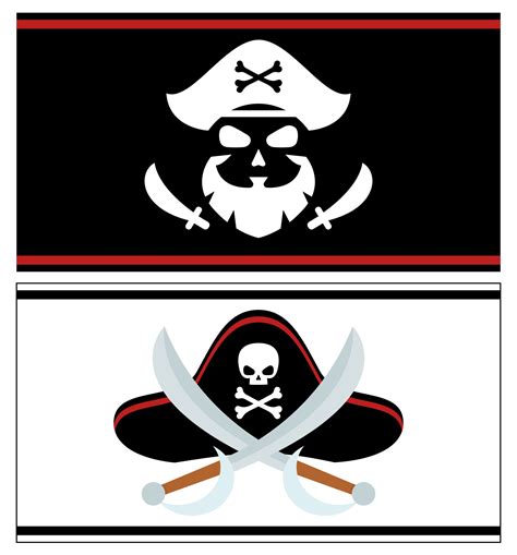 Pirate Flags - 10 Free PDF Printables | Printablee