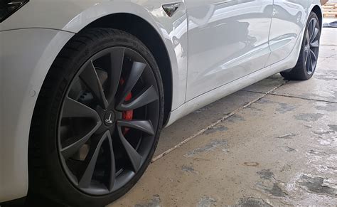 Almost new 2020 20 inch Grey Model 3 Performance Wheels | Tesla Motors Club