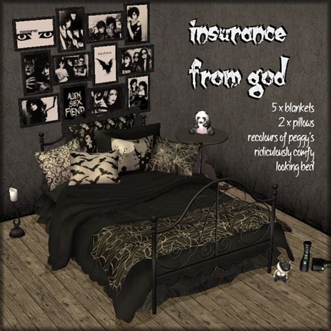 insurance from god - gothy recolours of peggy's ridiculously comfy bed ...