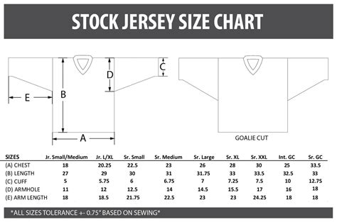 Ccm Vintage Hockey Jersey Size Chart