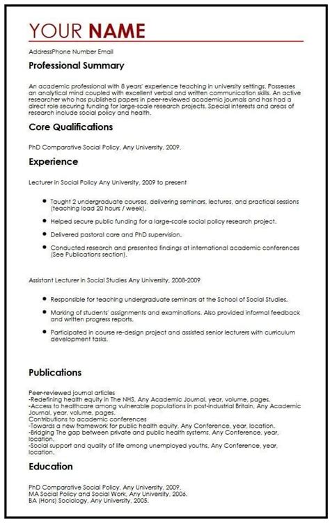 academic cv example myperfectcv | Academic cv, Cv examples, Good resume ...