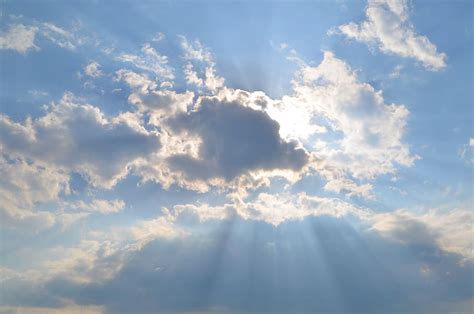 HD wallpaper: cloud, sunshine, clouds, sky, mood, rays, light ...