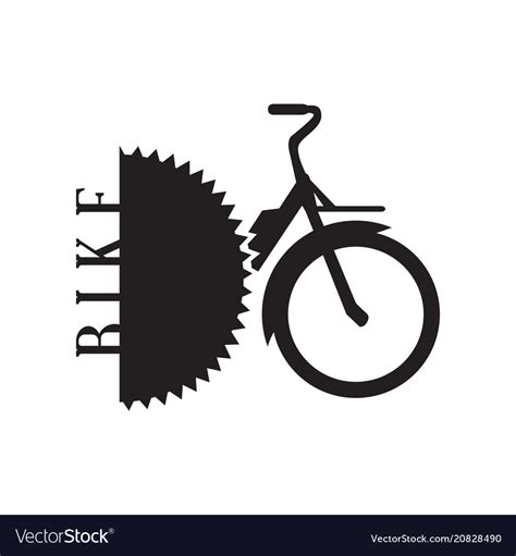 Isolated bike logo Royalty Free Vector Image - VectorStock