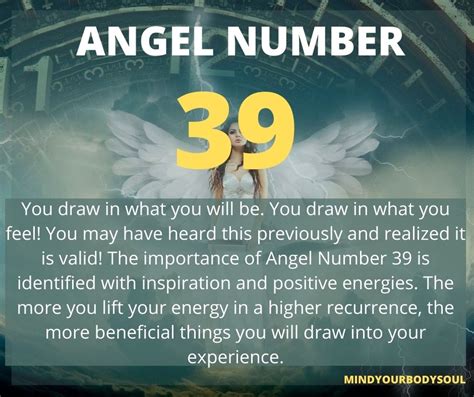 39 Angel Number: Meaning And Symbolism - Mind Your Body Soul