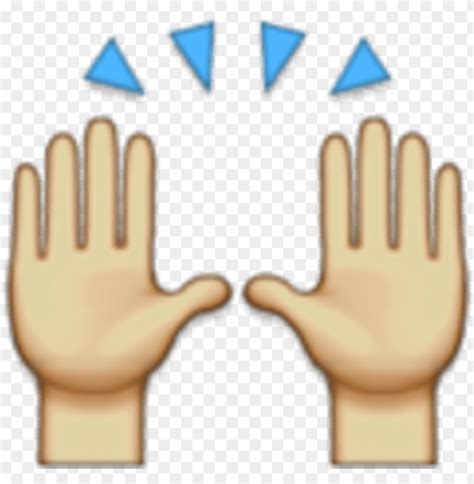 Free download | HD PNG raised hands emoji 128 hands up emoji PNG ...