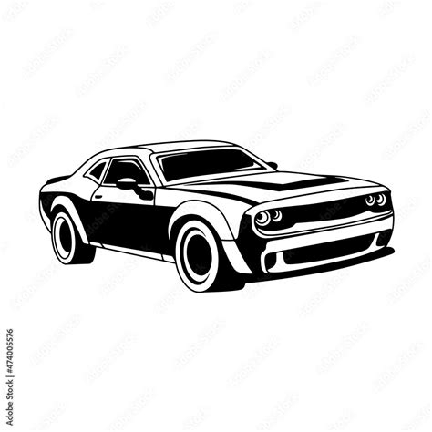 Classic Car Line Art Silhouette Design Element Art SVG EPS Logo PNG ...