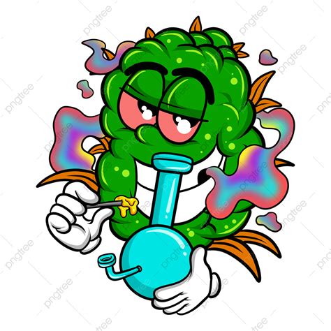 Weed Bong White Transparent, Bong And Weed Cartoon, Art, Illustration, Cartoon PNG Image For ...