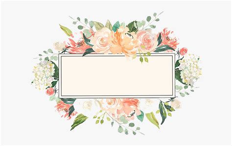 Watercolor Floral Frame Png Image - Watercolor Flower Frame Png ...