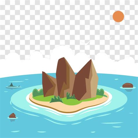 Tropical Islands Resort Silhouette Island - Vector Transparent PNG