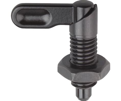 Indexing Plungers - Cam Handle Retractable Plunger - Steel w/ Jam Nut ...