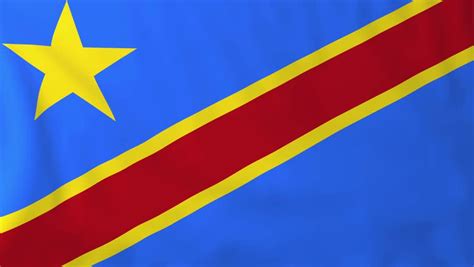 Democratic Republic Of Congo Flag Stock Footage Video - Shutterstock