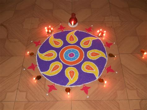 #2017 Happy Diwali Rangoli Designs Peacock Patterns Flowers Images Beautiful Photos