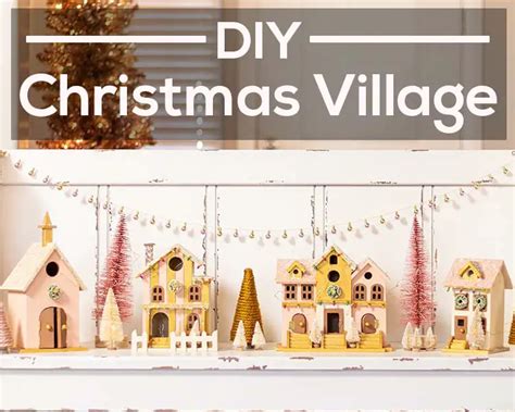 How To Make DIY Christmas Village – Frugal Fitz Designs