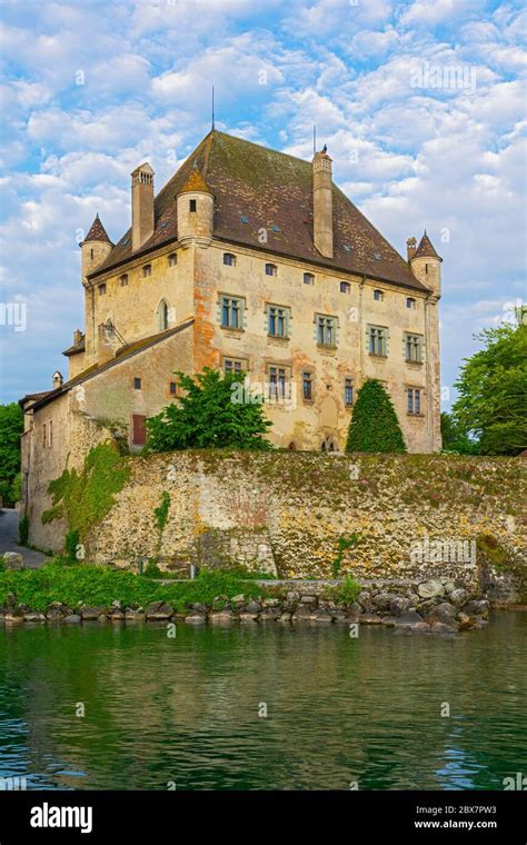 France, Yvoire, Chateau (castle) 14C Stock Photo - Alamy