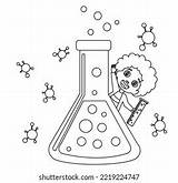 Picture Coloring Illustration Kids Experiment Stock Vector Royalty  sketch template