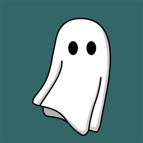 Premium Vector | Vector illustration of cute ghost cartoon character