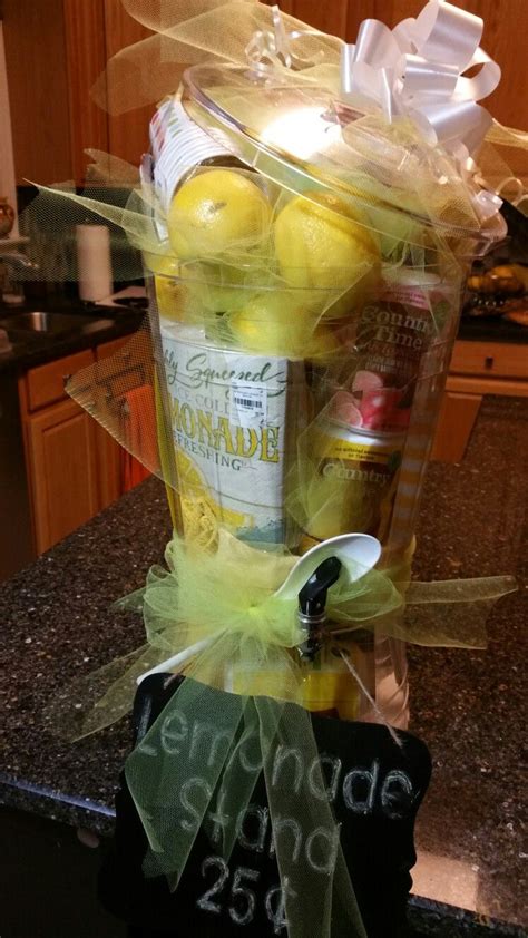 Lemonade Stand Gift Basket. Idea from http://pin.it/z2VB7Jm Unique Gift ...