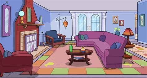 living room house cartoon - Clip Art Library