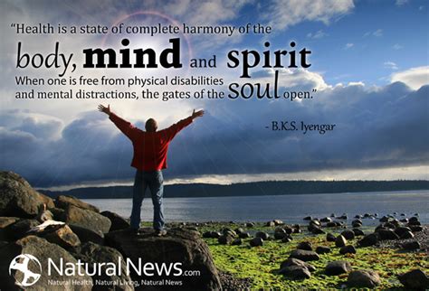 Health is a state of complete harmony of the body, mind and spirit... - NaturalNews.com