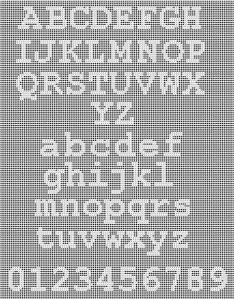 Free Printable Filet Crochet Alphabet Patterns