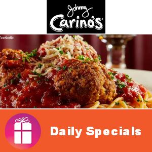 1/2 Off & 2 for 1 Specials at Johnny Carino’s