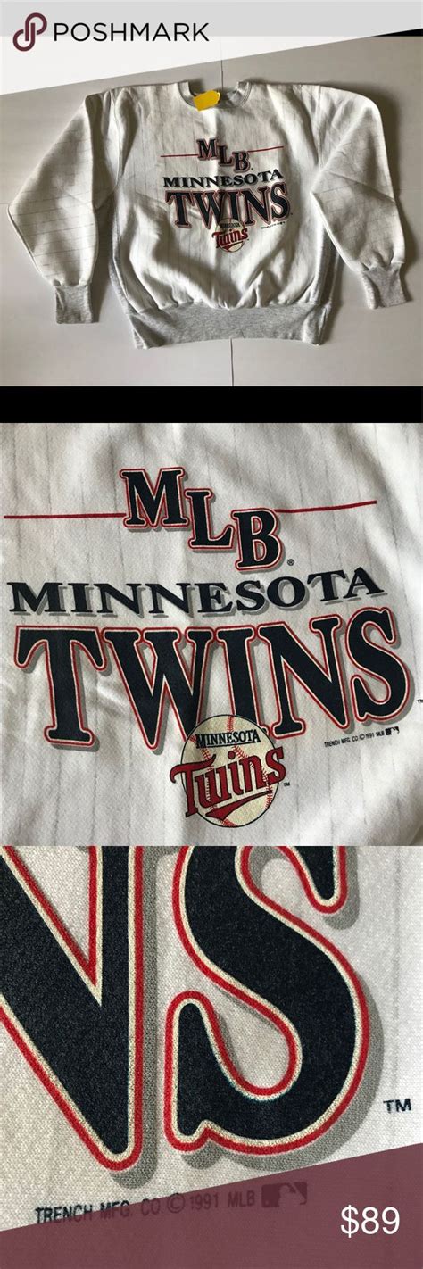 RARE 1991 MLB Minnesota Twins Crewneck Sweatshirt | Crew neck ...