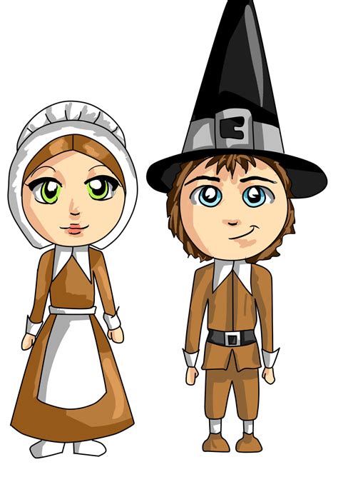 Pilgrim Cartoon Characters ~ Pilgrim Cartoon Clipart Clip Stealers Fountain Wish Lord Use ...