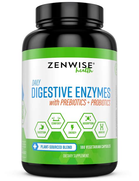 Zenwise Health Digestive Enzymes with Prebiotics & Probiotics, 180 Ct ...