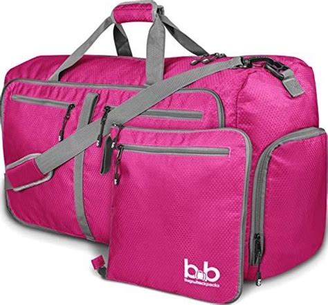 Amazon.com | Extra Large Duffle Bag with Pockets - Waterproof Duffel Bag for Women and Men (Pink ...