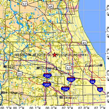 Arlington Heights, Illinois (IL) ~ population data, races, housing & economy