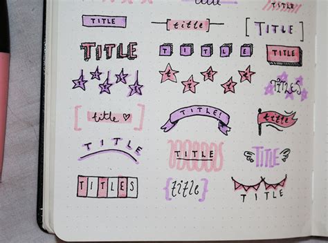 50 Easy & Cute Title Ideas For Your Bullet Journal (No Hand Lettering ...