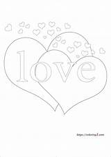 Coloriage De Coeur DAmour  Gratuit à Imprimer Dessin 2021 sketch template