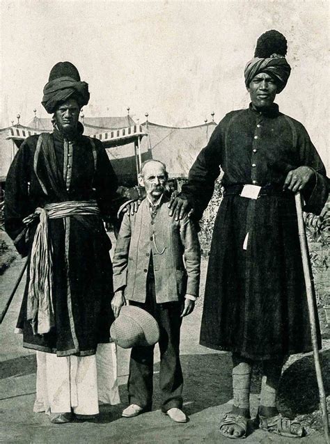 The Two Kashmir Giants Posing with the American Photographer James Ricalton, 1903 - Rare ...