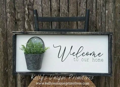 Welcome to Our home Sign Farmhouse Signs Farmhouse Decor | Etsy