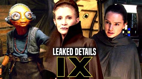 Star Wars Episode 9 Leia Scene Leaked Details & Potential Spoilers ...