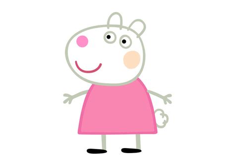 Suzy Sheep Peppa Pig Character Free Vector