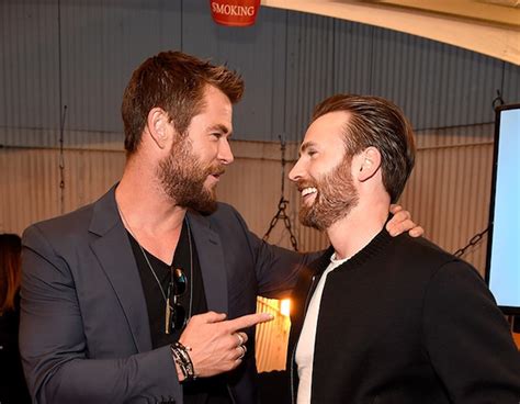 Chris Evans & Chris Hemsworth from Press Tour BFFs | E! News